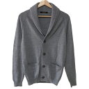 【中古】COMME CA MEN(コムサメン) カーディガン 長袖 グレー