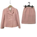 【中古】HARRODS(ハロッズ) スカートスーツ ピンク