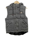【新着】【中古】MONCLER(モンクレール) CHARTREUSE GILET ダウンベスト 秋/冬 グレー×黒