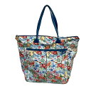 【中古】LESPORTSAC(レスポートサック) ハンドバッグ ハワイ ライトブルー×マルチ