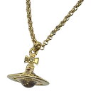 【中古】VivienneWestwood(ヴィヴィアンウエストウッド) ネックレス オーブ ゴールド×クリア×マルチ