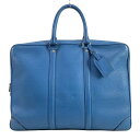【新着】【中古】LOUIS VUITTON(ルイヴィトン) ポルト ドキュマン・ヴォワヤージュ ビジネスバッグ ブルー レザー(4)