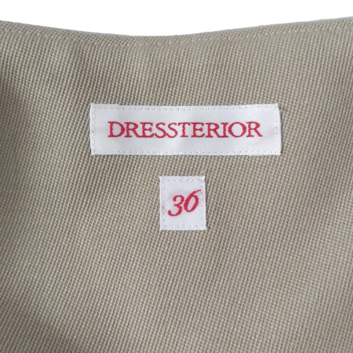 【新着】【中古】DRESSTERIOR(ドレステリア) オールインワン クロップド(半端丈) ベージュカーキ