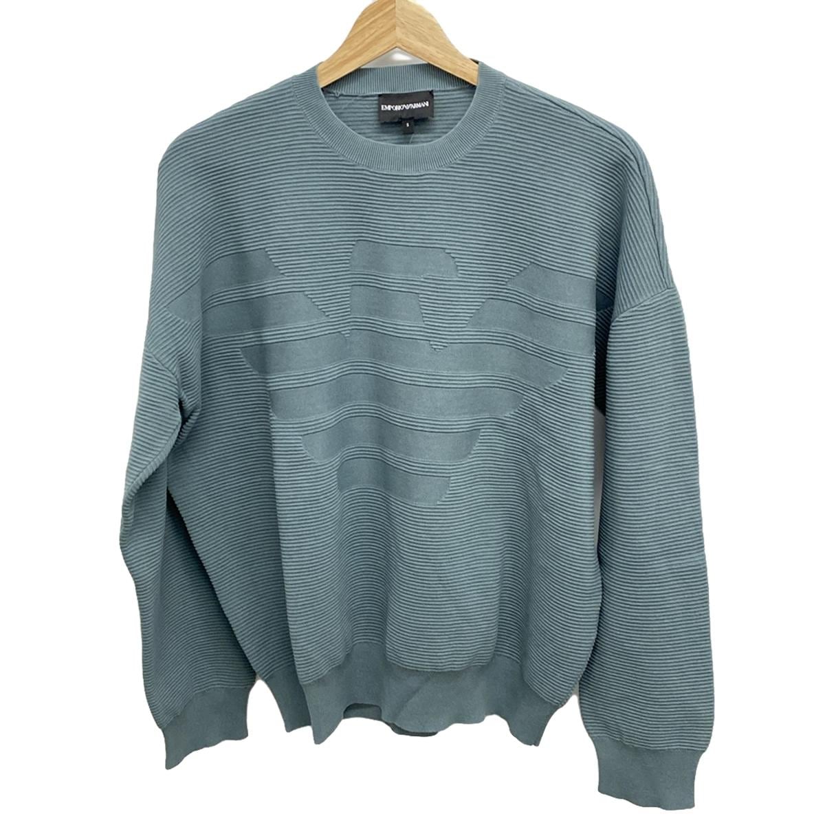 【中古】EMPORIOARMANI(エンポリオアルマーニ) 長袖セーター ブルーグリーン