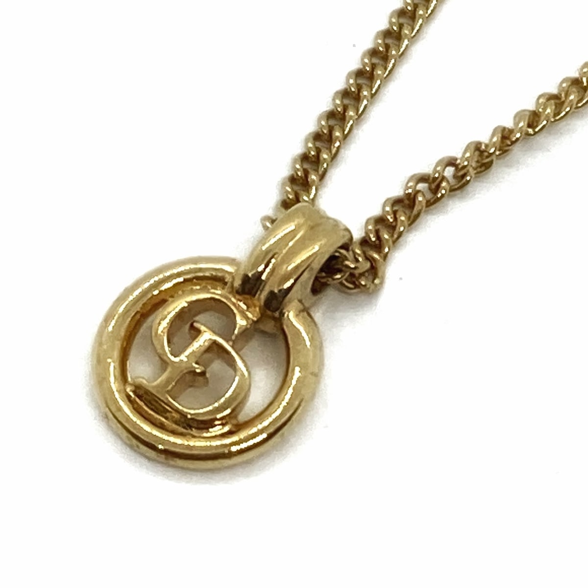 【中古】DIOR/ChristianDior(ディオール/クリスチャンディオール) ネックレス CDモチーフ ゴールド 金属素材のサムネイル
