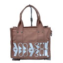【中古】ANNA SUI(アナスイ) ハンドバッグ ピンク×白