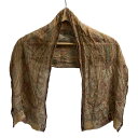 【中古】ETRO(エトロ) スカーフ ペイズリー柄 レッド×ベージュ×マルチ(4)