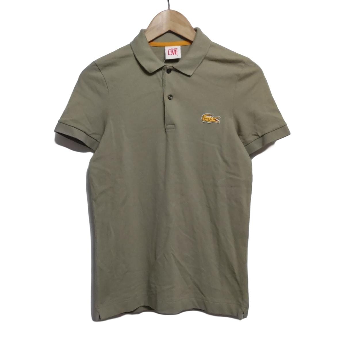 【中古】Lacoste(ラコステ) 半袖ポロシャツ カーキ