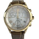 【中古】CITIZEN(シチズン) XC(クロスシー) 腕時計 SS/革ベルト/クロノグラフ/エコドライブ シルバー