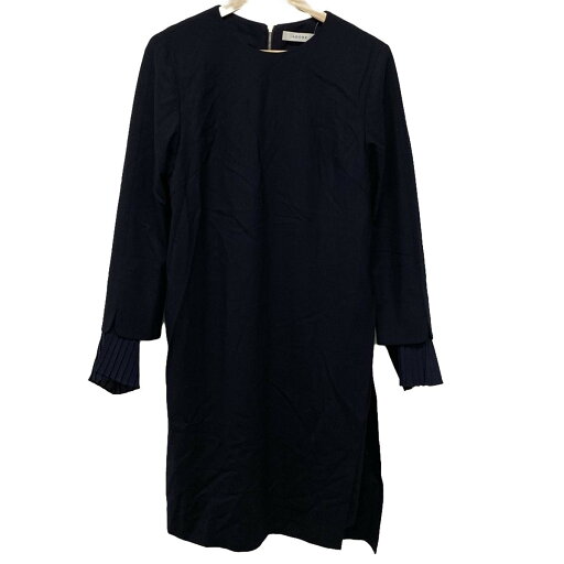 【中古】ADORE(アドーア) キュプラウールサキソニーワンピース ワンピース 長袖/ロング ダークネイビー 【中古】ADORE(アドーア) キュプラウールサキソニーワンピース ワンピース 長袖/ロング ダークネイビー