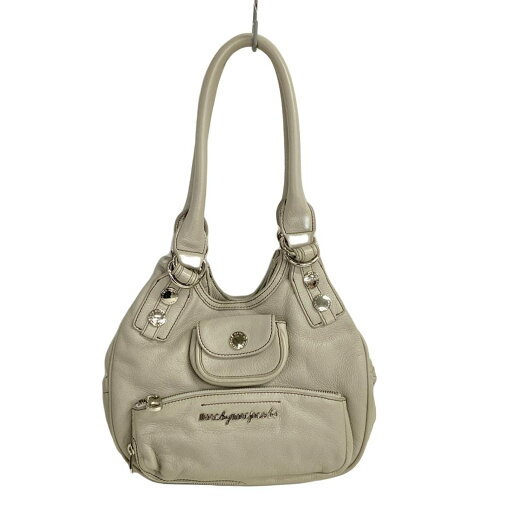 【中古】MARC BY MARC JACOBS(マークバイマークジェイコブス) ショルダーバッグ グレー レザー 【中古】MARC BY MARC JACOBS(マークバイマークジェイコブス) ショルダーバッグ グレー レザー
