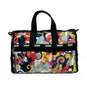 【中古】LESPORTSAC(レスポートサック) ハンドバッグ 花柄/ミニボストン 黒×ピンク×マルチ