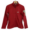 【中古】MILLET(ミレー) ジャージ 長袖/ジップアップ レッド