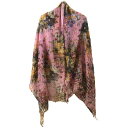 【中古】EPICE(エピス) ストール(ショール) ピンク×カーキ×マルチ ウール(4)