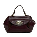 【中古】Leilian(レリアン) ハンドバッグ ボルドー レザー