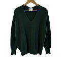 【中古】UNITED ARROWS(ユナイテッドアローズ) 長袖セーター Vネック ダークグリーン