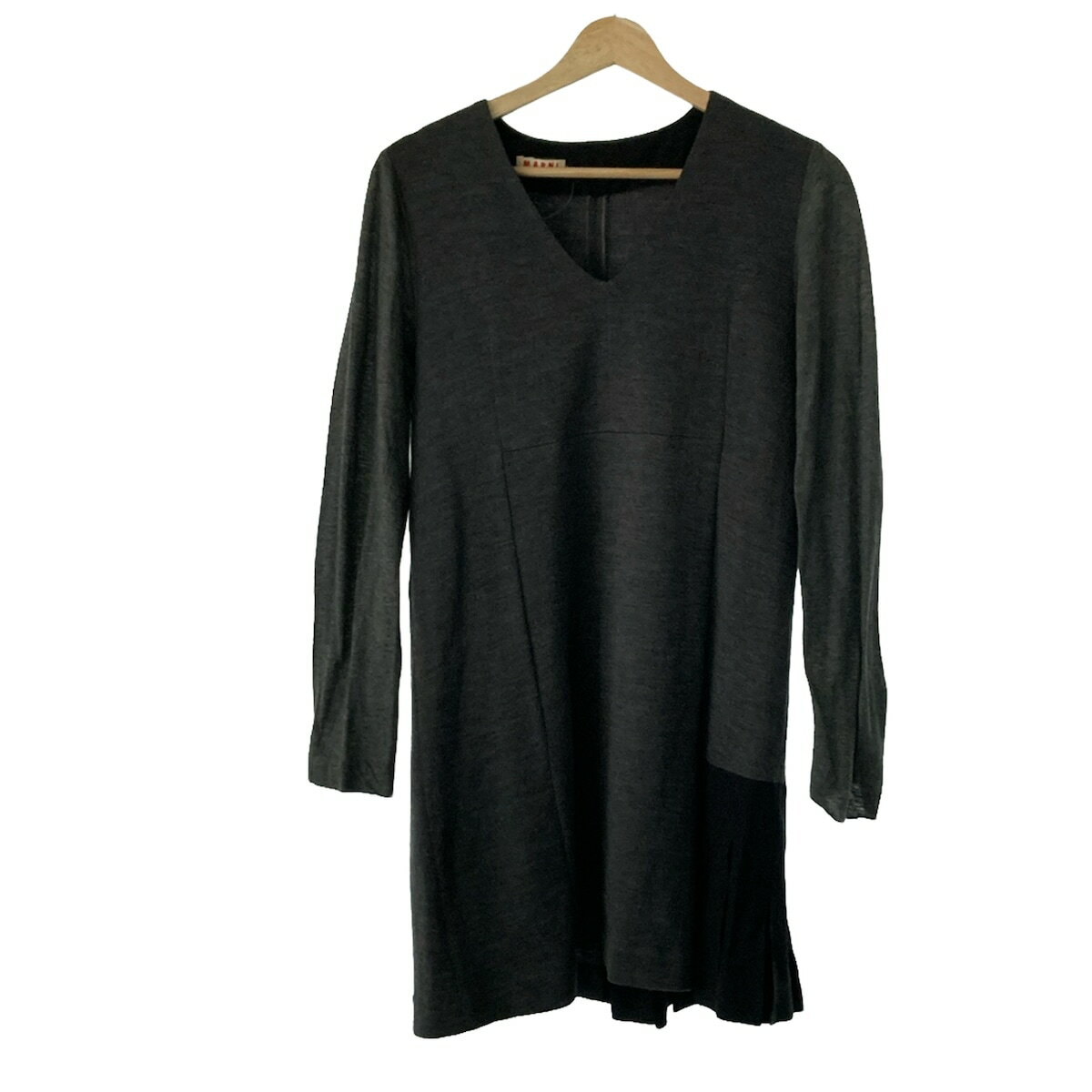 【中古】MARNI(マルニ) チュニック グレー×黒