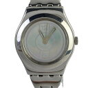 【中古】swatch(スウォッチ) アイロニー 腕時計 ホログラム文字盤 シルバー
