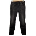 【中古】DIESEL(ディーゼル) GRACEY ジーンズ フルレングス 黒