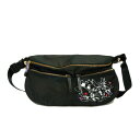 【中古】ANNA SUI(アナスイ) ショルダーバッグ ムーミン 黒×白×マルチ