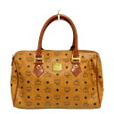 【新着】【中古】MCM(エムシーエム) ハンドバッグ ミニボストン ブラウン×黒