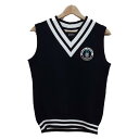 【中古】PEARLY GATES(パーリーゲイツ) ベスト メッシュ ダークネイビー×白(4)
