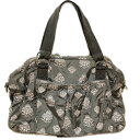 【中古】LESPORTSAC(レスポートサック) ボストンバッグ ラメ/本体ロックなし ダークブラウン×ピンク