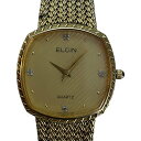 【中古】ELGIN(エルジン) 腕時計 4Pダイヤ ゴールド