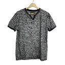 【中古】Desigual(デシグアル) 半袖カットソー グレー×黒