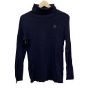 【中古】Lacoste(ラコステ) 長袖カットソー タートルネック ダークネイビー