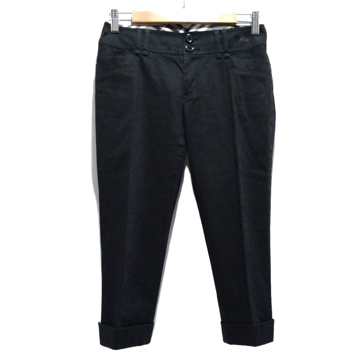 【中古】Burberry Blue Label(バーバリーブルーレーベル) パンツ クロップド(半端丈) 黒