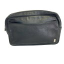 【中古】dunhill/ALFREDDUNHILL(ダンヒル) セカンドバッグ 黒 レザー