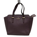 【中古】Kate spade(ケイトスペード) ハンドバッグ パープル レザー