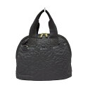 【中古】LESPORTSAC(レスポートサック) ハンドバッグ キルティング/フラワー/ミニバッグ 黒