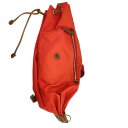 【中古】kinoshohampu/木の庄帆布(キノショウハンプ) ワンショルダーバッグ オレンジ×ブラウン×レッド レザー