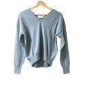 【中古】SLOBE IENA(スローブイエナ) 長袖セーター Vネック ライトブルー