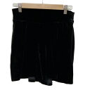 【中古】VELOUR NOIR by FOXEY NEWYORK(ベロアノワールバイフォクシー ニューヨーク) ショートパンツ ベロア/ウエストゴム 黒