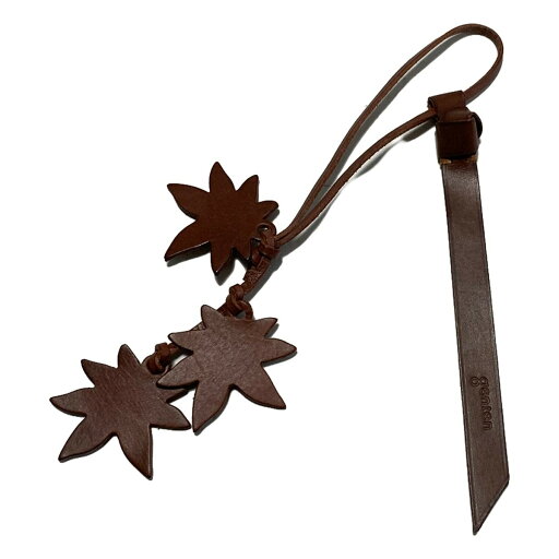 【中古】genten(ゲンテン) キーホルダー(チャーム) もみじ ダークブラウン レザー 【中古】genten(ゲンテン) キーホルダー(チャーム) もみじ ダークブラウン レザー