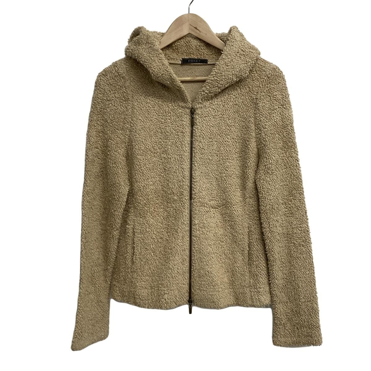 中古】フォクシー FOXEY Lily 平たい Parka ニットパーカー 中古】フォクシー FOXEY Lily 平たい Parka ニットパーカー