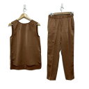 【中古】green label relaxing(グリーンレーベルリラクシング) レディースパンツセットアップ ブラウン