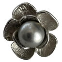【中古】Leilian(レリアン) ブローチ フラワー(花) シルバー