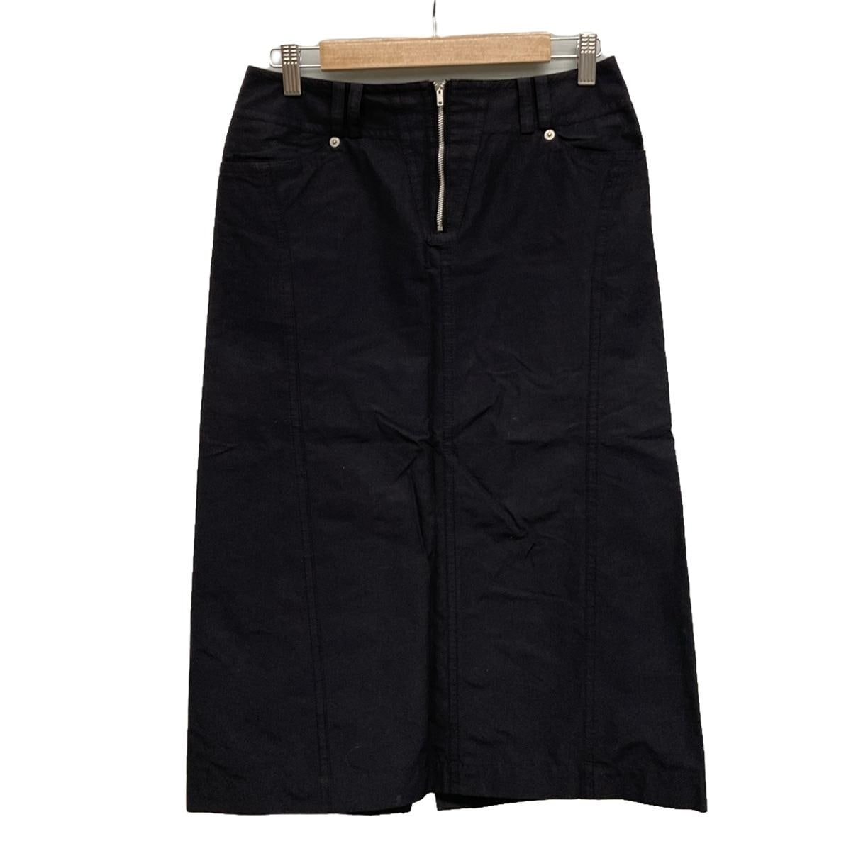 【中古】YUKITORII(ユキトリイ) ロングスカート ダークネイビー
