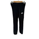 【中古】NIKE(ナイキ) パンツ クロップド(半端丈)/ウエストゴム 黒×白