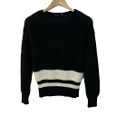 【中古】Max Mara STUDIO(マックスマーラスタジオ) 長袖セーター 黒×白