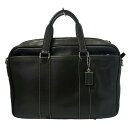 【新着】【中古】COACH(コーチ) ビジネスバッグ 黒 レザー