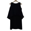 【中古】FOXEY NEW YORK(フォクシーニューヨーク) ワンピースセットアップ シルク混/レース 黒