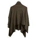 【中古】SOV.(ソブ ダブルスタンダード) ポンチョ 春/秋 グレーベージュ