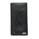 【中古】FERRAGAMO/SalvatoreFerragamo(サルバトーレフェラガモ) 札入れ 型押し加工 黒