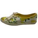 【中古】Kate spade(ケイトスペード) スニーカー レモン/Kedsコラボ イエロー×白×グリーン