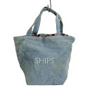 【中古】SHIPS(シップス) トートバッグ ブルー